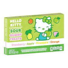 Hello Kitty Sour Gummi Treats Theatre Box 88g(12 uds)