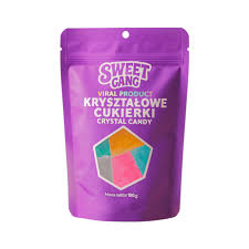 Sweet Gang Crystal Candy Stand up Bag 100g(12 uds)