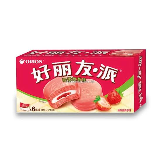 Orion Pastel Fresa 216g(8 Uds)