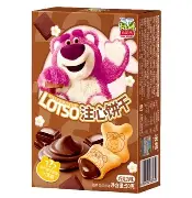 Binqi & Disney Lotso Chocolate Filled Biscuit 50g(1ud)