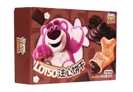 Binqi & Disney Lotso Chocolate Filled Biscuit 150g(1ud)