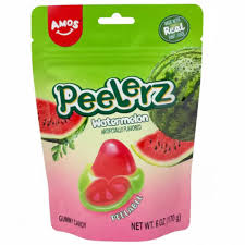 Amos Peelerz Gummy Watermelon 170g(12 Uds)
