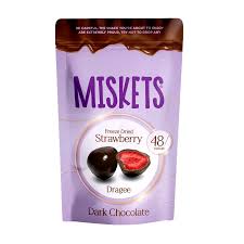 Miskets Fresa Liofilizada Choco Negro 80g(1 ud)