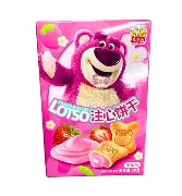 Binqi & Disney Lotso Strawberry Filled Biscuit 50g(1ud)