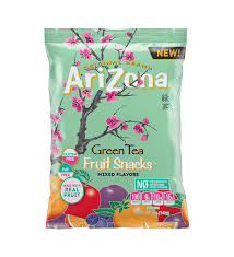 Arizona Fruit Snack Green Tea 142g(12 uds)