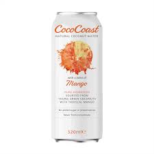 CocoCoast Natural Coconut Water Mango 320ml(24 uds)