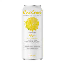 CocoCoast Natural Coconut Water Yuzu 320ml(24 uds)