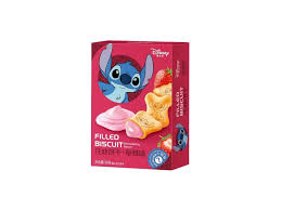 Binqi & Disney Stich Strawberry Filled Biscuit 50g(1 ud)