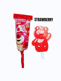 Disney Lotso Strawberry Milk Lollipop 72g(1 ud)