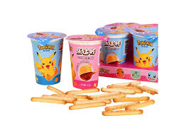 Leda Pokemon Butter Biscuit Sticks & Chocolate Cream Cup 25g(12 ud)