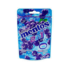 Mentos 2in1 Grape Soda Flavor 45g(1 ud)