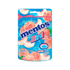 Mentos 2in1 Peach Soda Flavor 45g(1 ud)