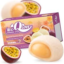 Qlove Passion Fruit Premium Filling  Mochi 80g(1 ud)