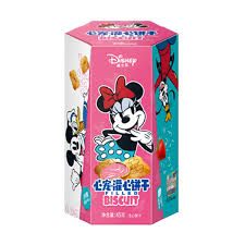 Binqi & Disney Mickey Strawberry Filled Biscuit 45g(1 Ud)