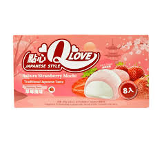 Qlove Sakura Strawberry Mini Mochi 80g(1 ud)