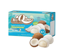 Qlove Exotic Coconut Premium Filling Mini Mochi 80g(1 ud)