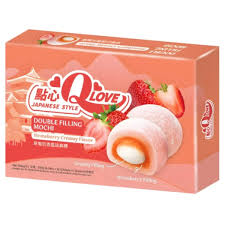 Qlove Creamy Strawberry Double Filling Mochi 180g(1 ud)