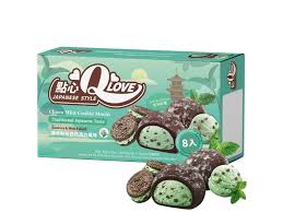 Qlove Choco Mint Cookie Premium Filling  Mini Mochi 80g(1 ud)