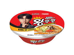 Paldo Faker Hot & spicy Jumbo Bowl Noodle 120g(6 ud)