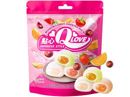 Qlove Tropical Fruit Assorted Mixed Mochi Standing Pouch 120g(1 ud)